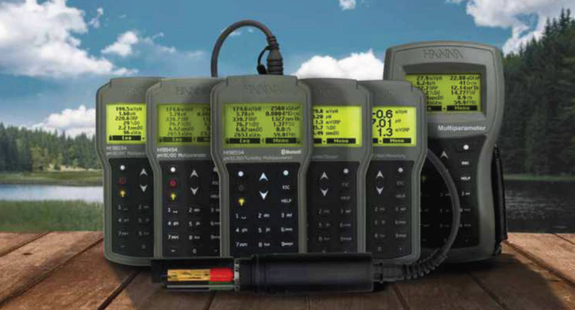 Medidor Portátil Multiparâmetros para pH/EC/Turvação/OPD0 com Bluetooth