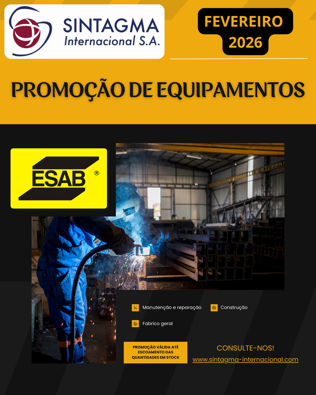 Campanha Fevereiro 2026 – PRODUTOS ESAB