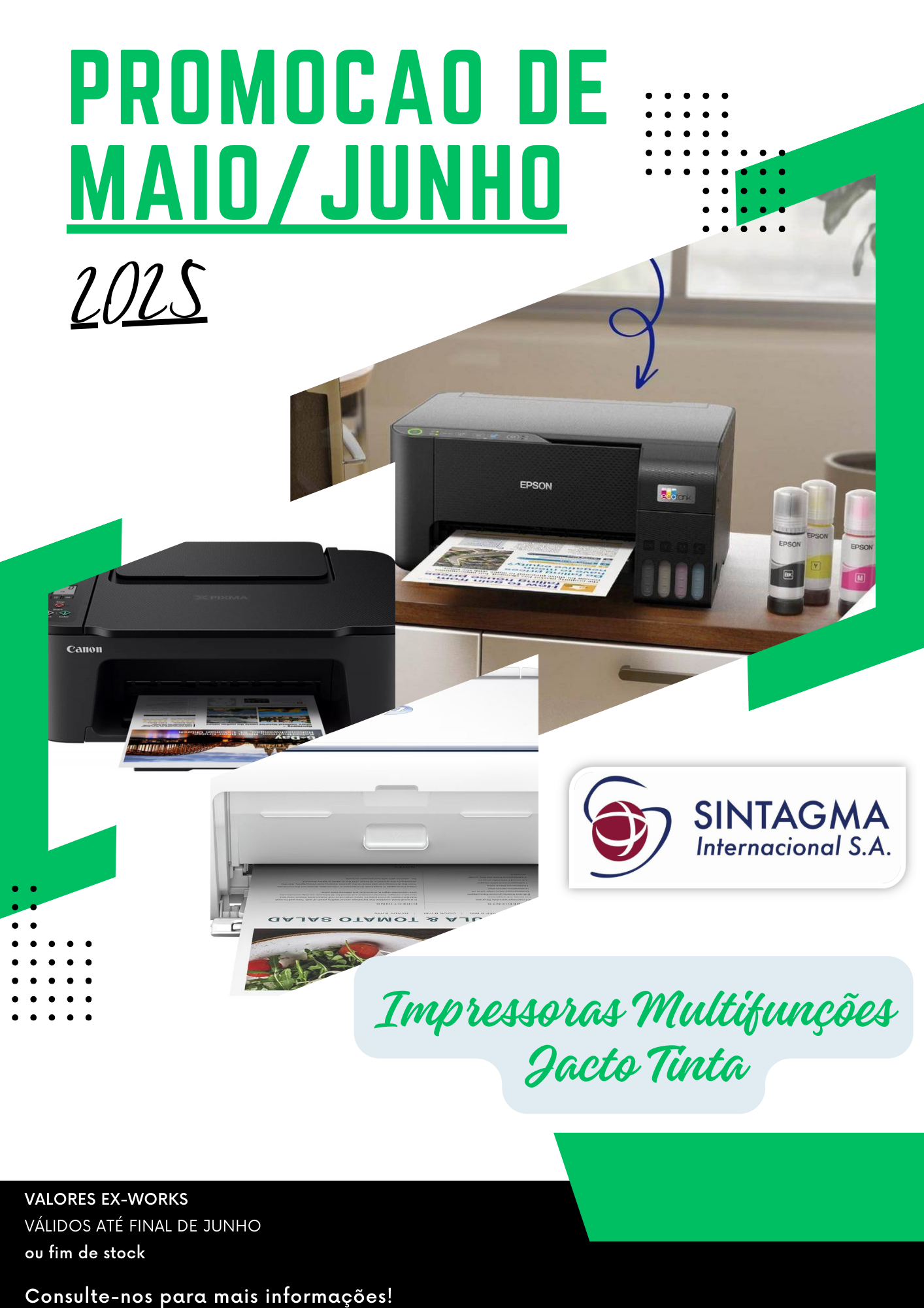Campanha Maio / Junho 2025 Impressoras Multifunções Jacto Tinta