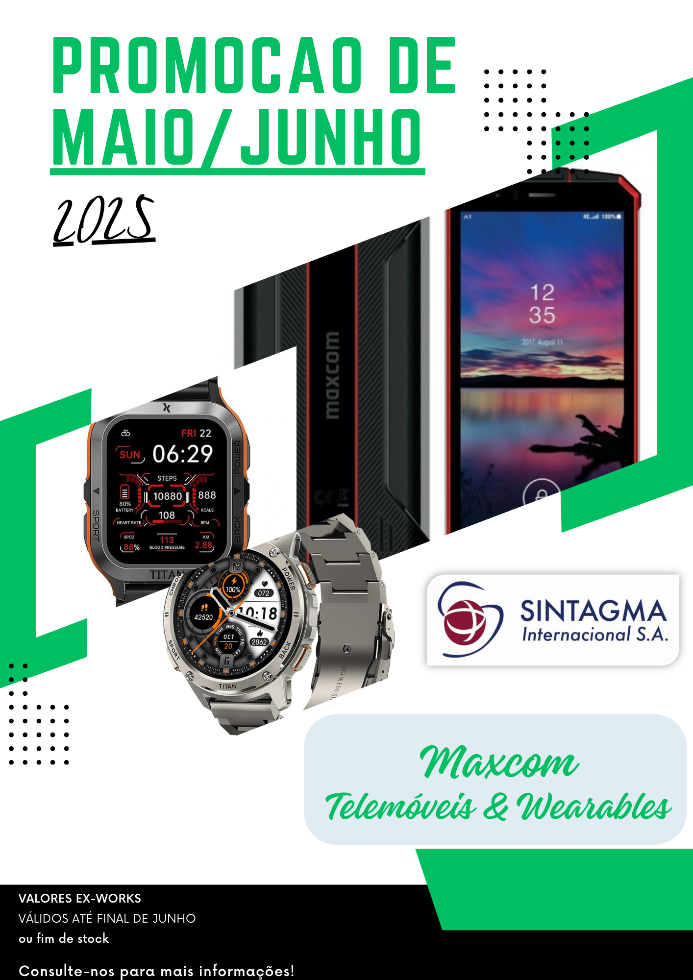 Campanha Maio / Junho 2025 MAXCOM_Tablets, Telemóveis & Wearables